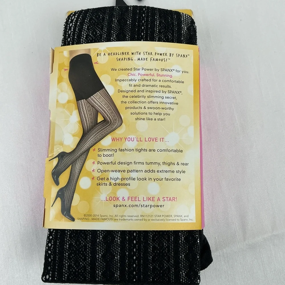 Spanx Shaping Tights Black Women's Size D NWT